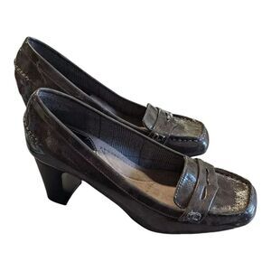 Mootsies Tootsies Monikilee Size 7 M Gray Womens 2.5" Heel  Faux Leather New